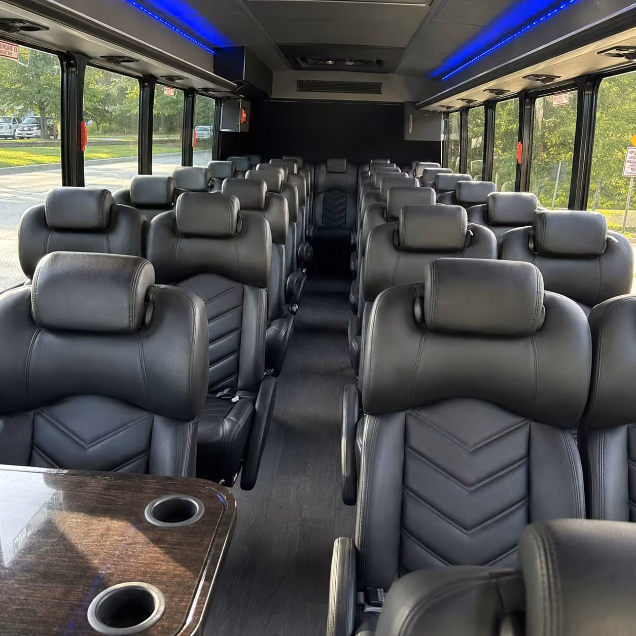 25 passenger minibus interior