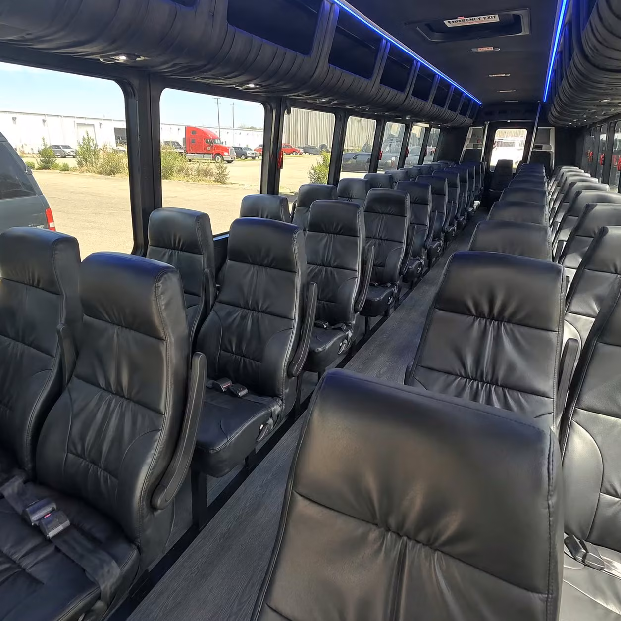 28 passenger minibus interior