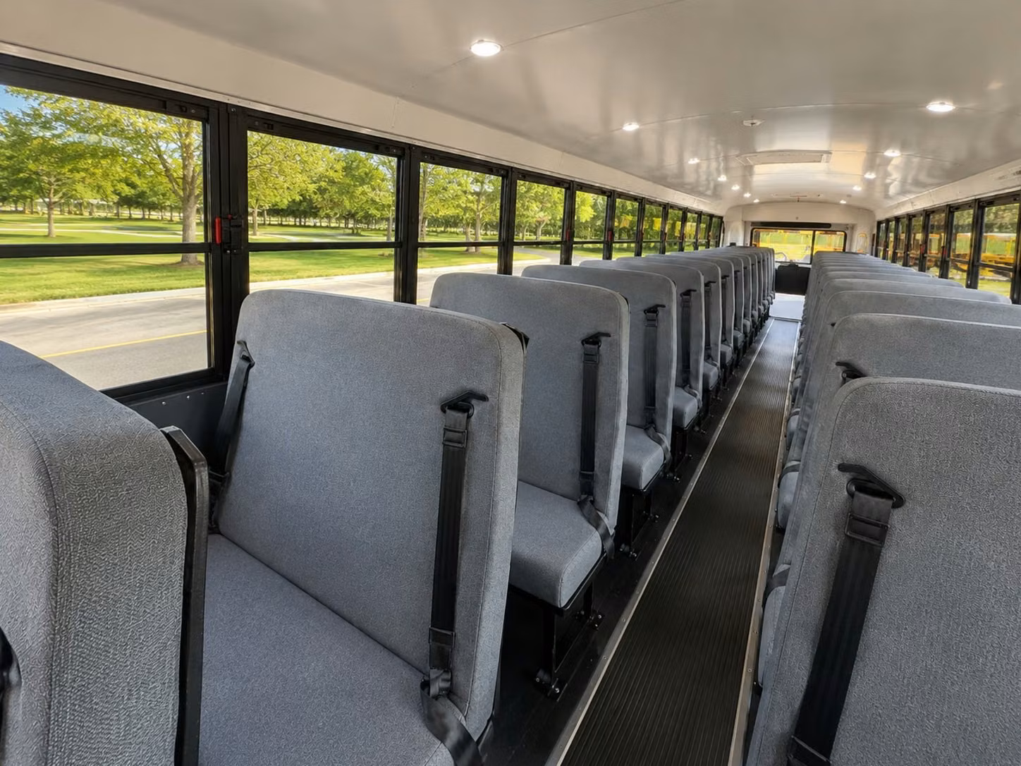 school bus inside