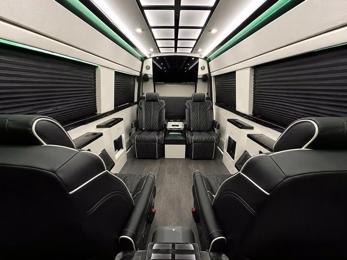 sprinter van with driver inside